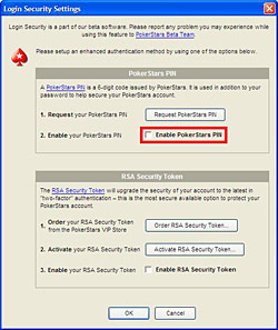 Disable Pokerstars pin