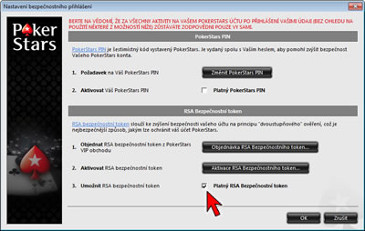 Login Security Settings Option