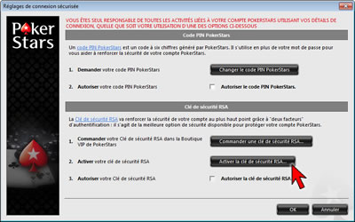 Login Security Settings Option