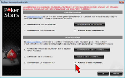 Login Security Settings Option