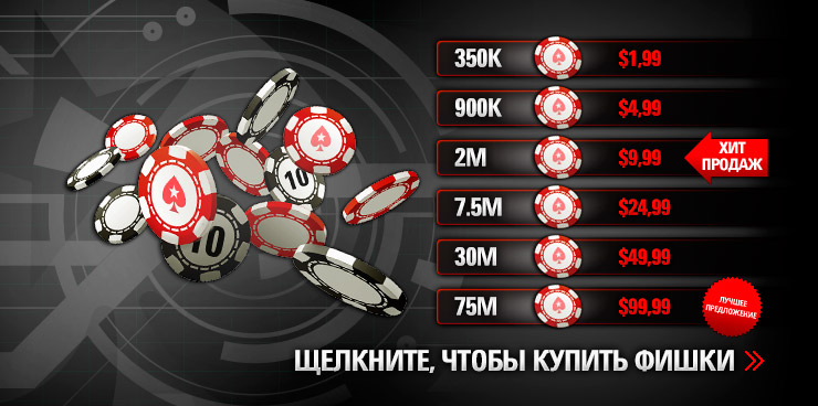 Buy Play Money chips at PokerStars!