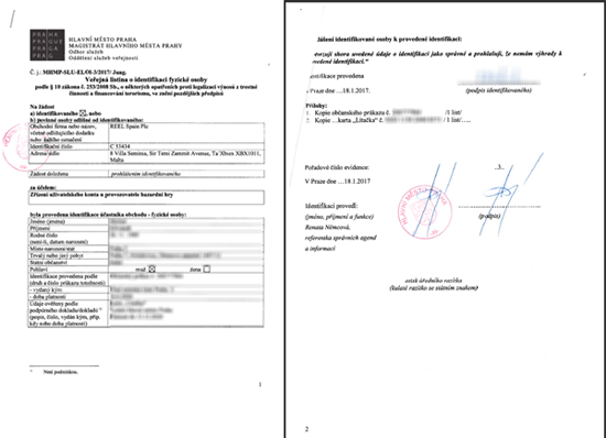 Stamped Form