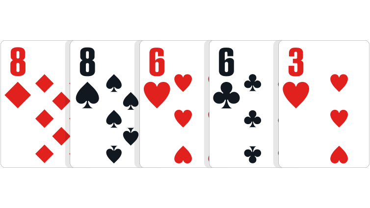 Image result for two pair in five hand poker