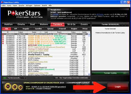 PokerStars Log In