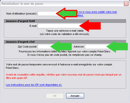 PokerStars Password