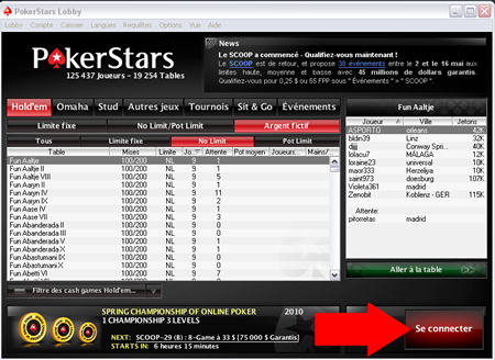 PokerStars Lobby