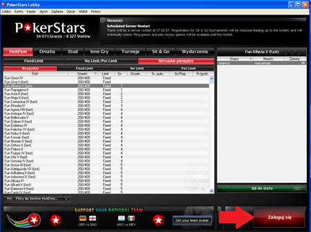 PokerStars Log In