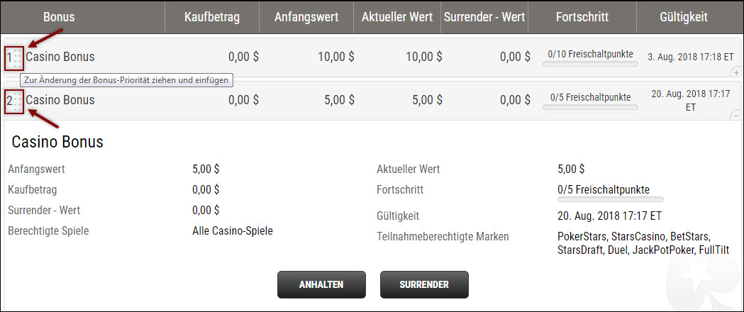 pokerstars prämien