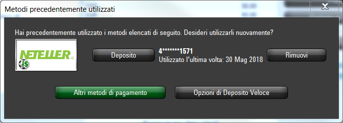 Pokerstars Cancellazione Aggiornamento Dei Dati Della Carta