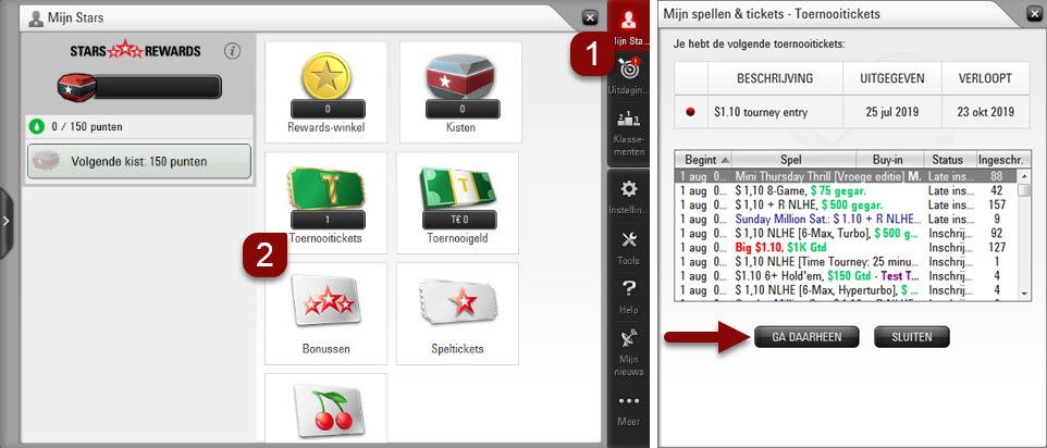 Computersoftware - Tool voor toernooitickets