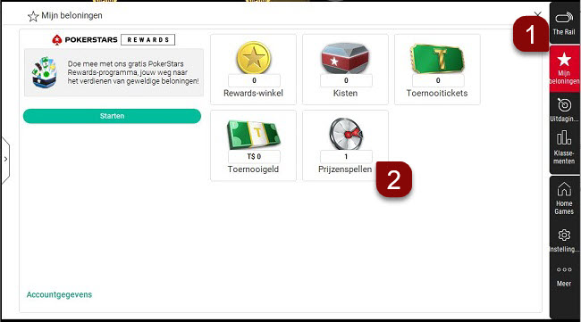 Stappen voor het gebruiken van je spelticket via computer