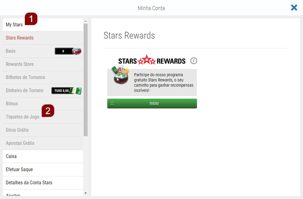 Passos que deverá seguir para usar seu Tíquete de Jogo na plataforma Web