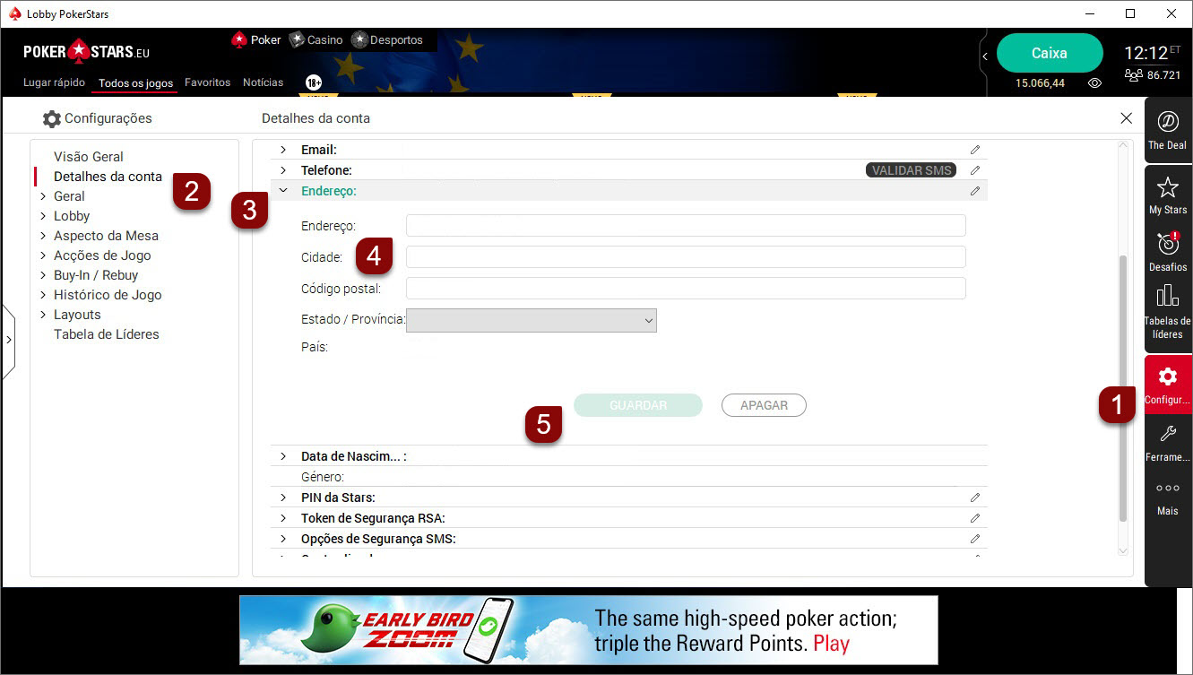 Mailing address update steps