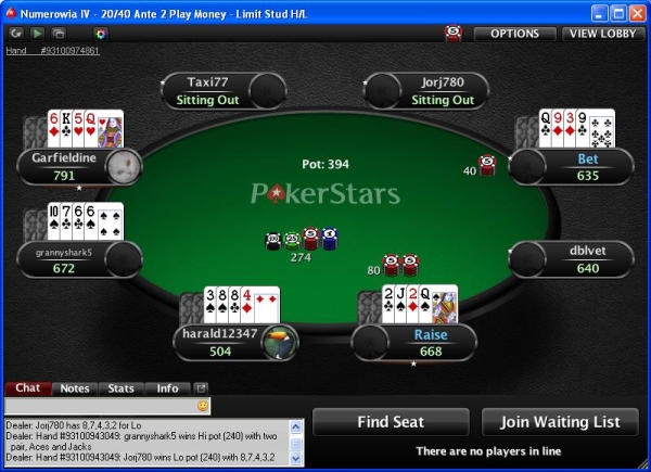 Seven Card Stud Hi/Lo