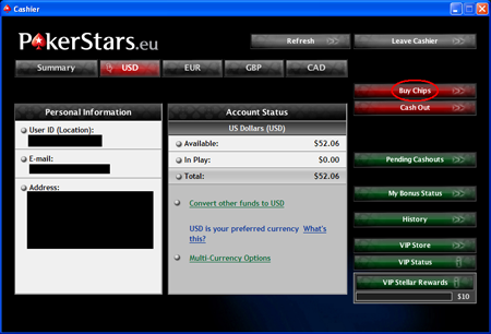 PokerStars Deposits