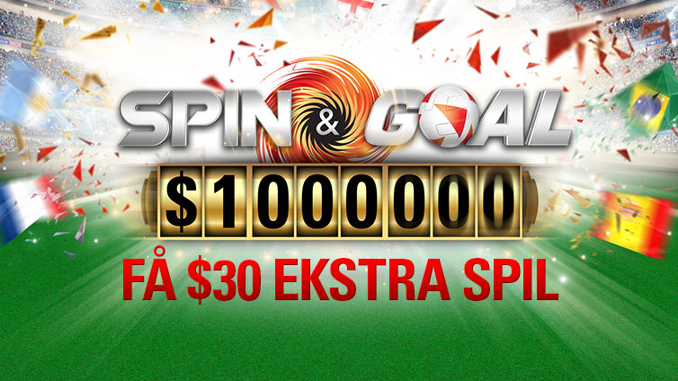 $30 Spin & Goal Deposit Bonus