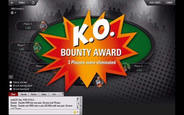 Come funziona il Knockout Poker