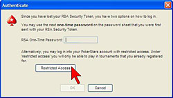 Login Security Settings Option