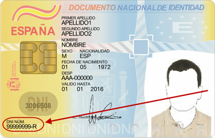 Número de Documento Nacional de Identidad