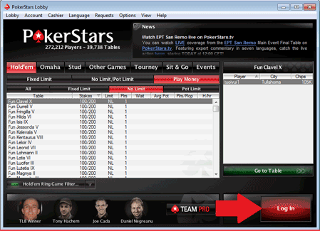 PokerStars Log In