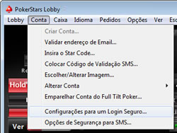 Login security setting option