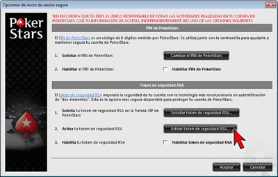Login Security Settings Option