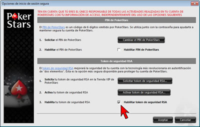 Login Security Settings Option
