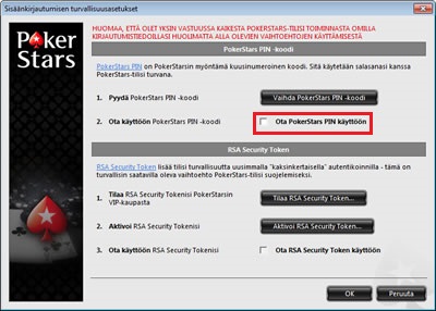 Disable Pokerstars pin