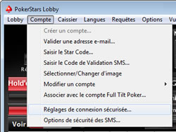 Login security setting option