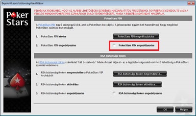 Disable Pokerstars pin