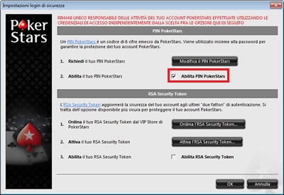 Enable Pokerstars pin
