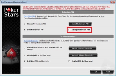 Disable Pokerstars pin
