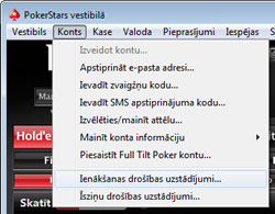 Login security setting option