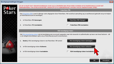 Login Security Settings Option