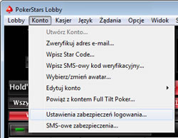 Login Security Settings Option