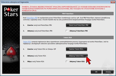 Login Security Settings Option