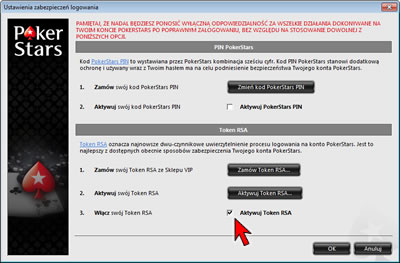 Login Security Settings Option