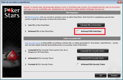 Disable Pokerstars pin