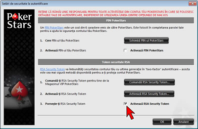 Login Security Settings Option