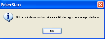 PokerStars Message